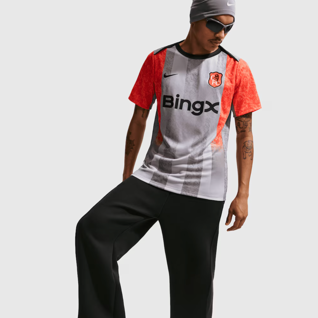 Chelsea Nike Pre Match Top - Grey