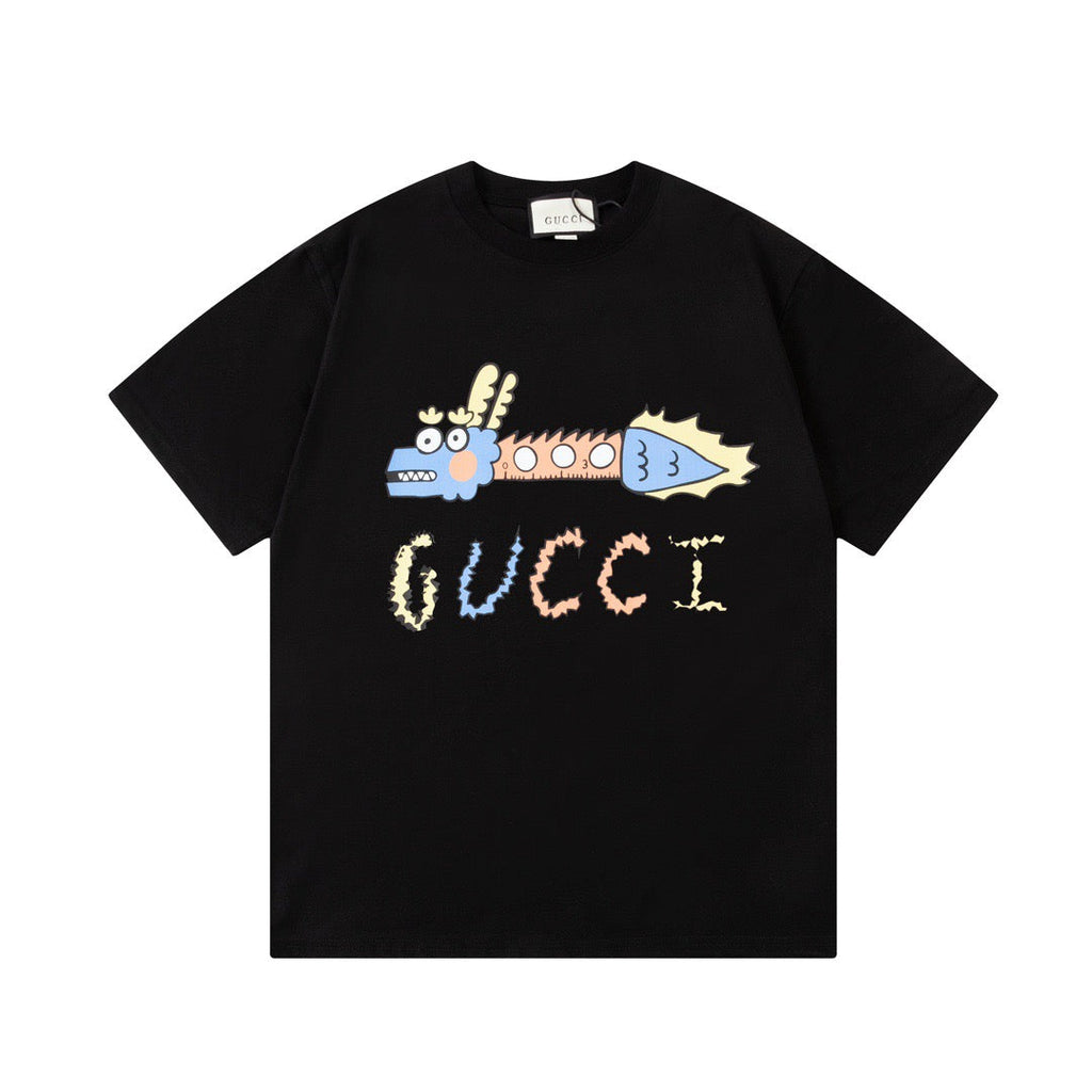 letter 2 color fashion T-shirt 091804