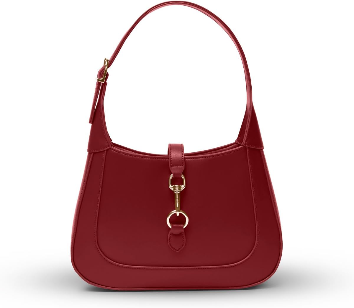 Shoulder Bag for Women - Small Shoulder Purses - Top Handle Structured Handbags - Adjustable Strap Vegan Leather