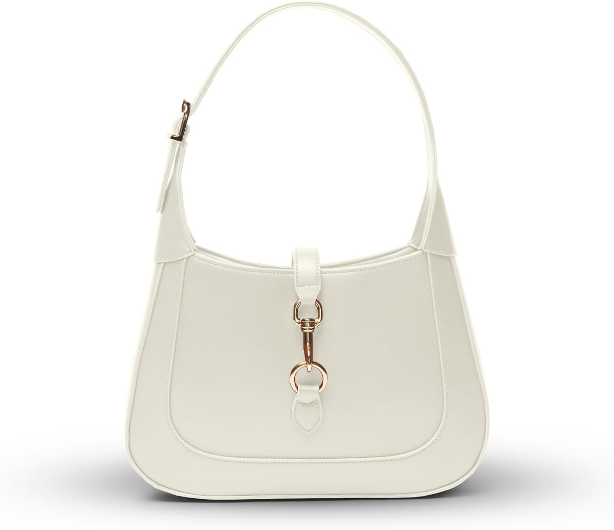 Shoulder Bag for Women - Small Shoulder Purses - Top Handle Structured Handbags - Adjustable Strap Vegan Leather