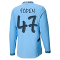#47 Foden Manchester City Home Jersey 2024/2025 Long Sleeve