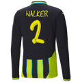 #2 Walker Manchester City Away Jersey 2024/2025 Long Sleeve