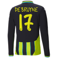 #17 De Bruyne City Away Jersey 2024/2025 Long Sleeve