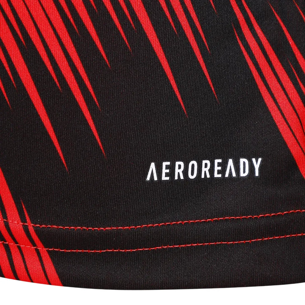 Camisa Flamengo CRF Pré Jogo 25/26 - Preto e Vermelho