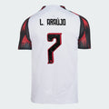 Camisa Adidas Flamengo 2025/26 II DE L. ARAÚJO N° 7