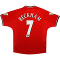 BECKHAM #7 Manchester United Retro Jersey Home 2000/01