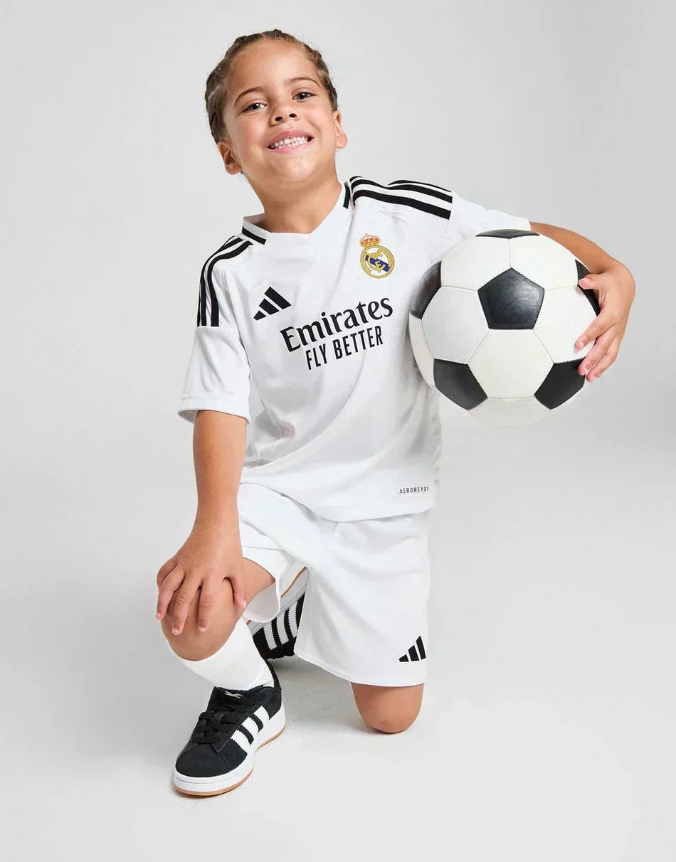 Kids Real Madrid Home Kit 2024/2025