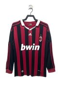 AC Milan 09/10 I Home Jersey - Long Sleeve Retro Version