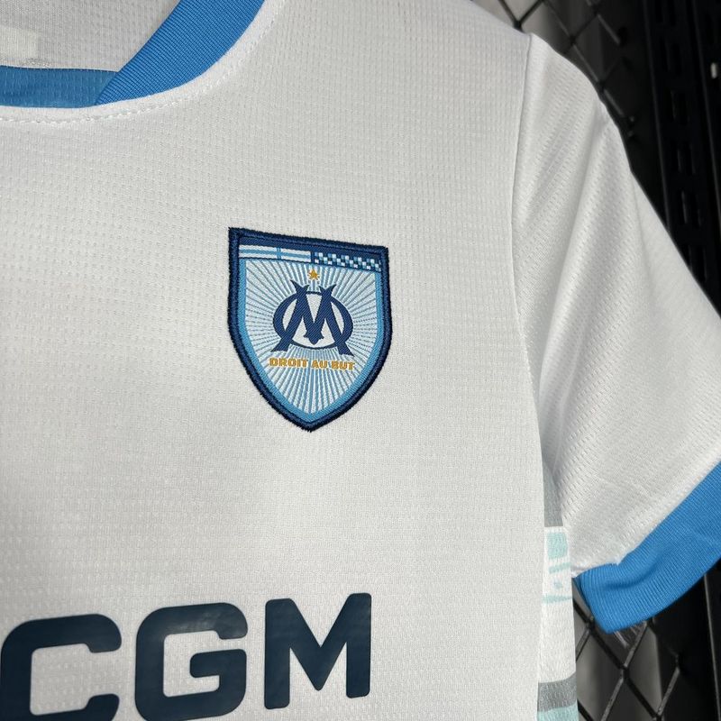 Kids Olympique de Marseille Home Kit 2024/2025