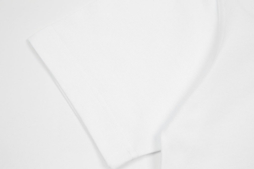 Foamed lettering cotton T-shirt