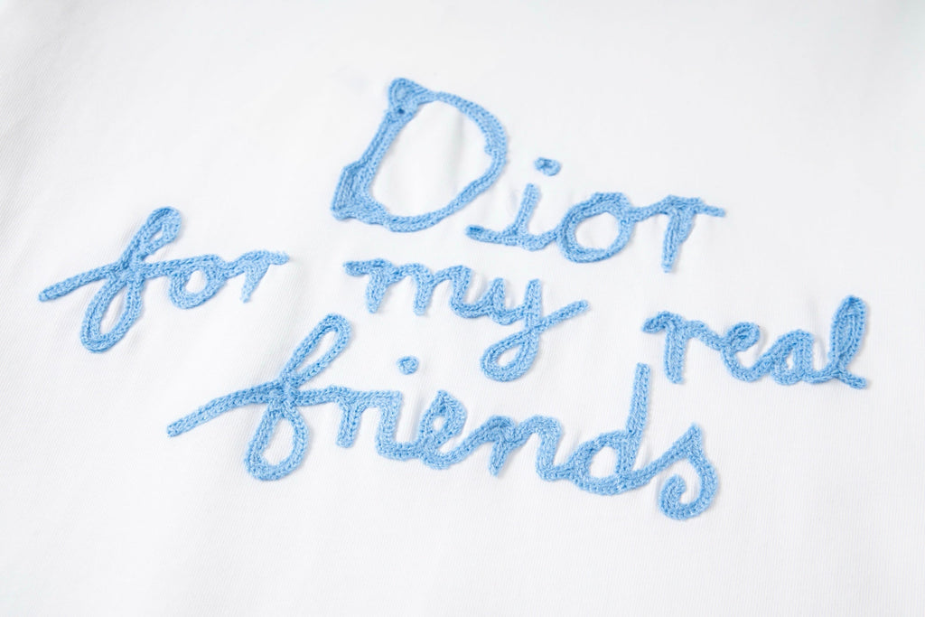 Embroidered cotton T-shirt