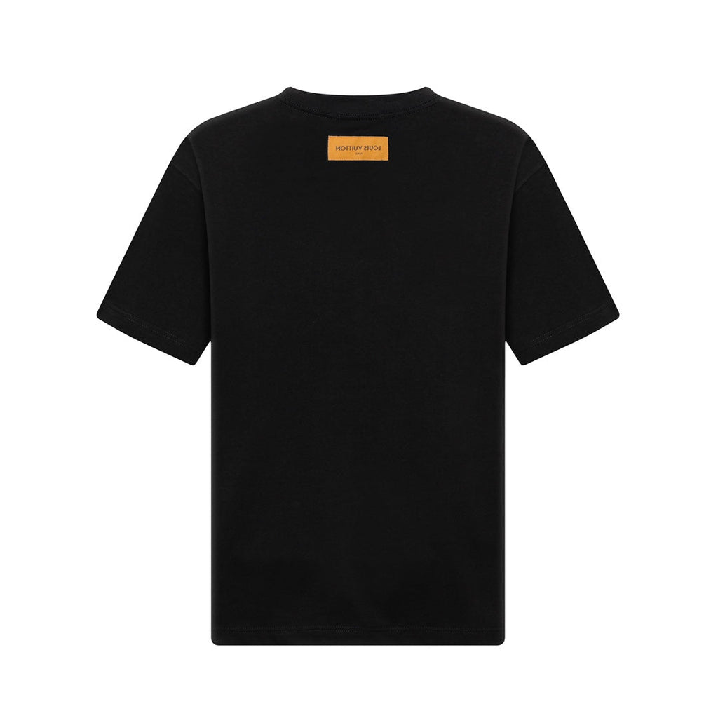 Pearl embroidered cotton T-shirt